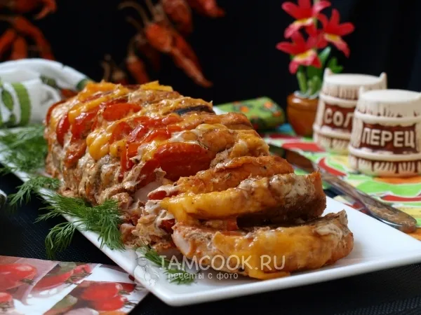Фото готового блюда: Мясо «Гармошка» в духовке