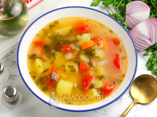Фото готового блюда: Уха из консервов в мультиварке