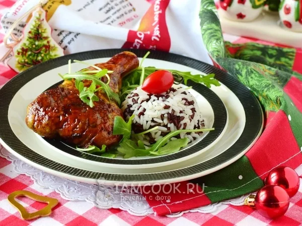 Фото блюда: Куриные ножки, фаршированные овощами