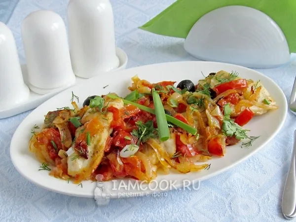 Фото блюда: Филе тилапии с овощами