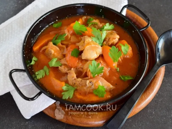 Фото блюда: Курица с абрикосами