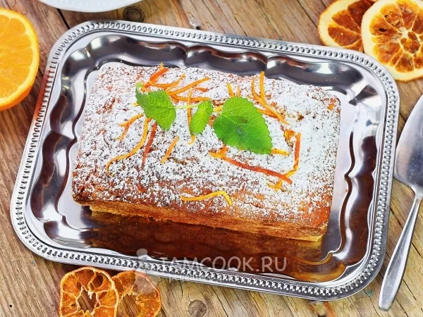 Фото готового блюда: Постный апельсиновый кекс