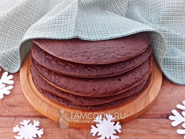 Фото готового блюда: Коржи для торта на сковороде