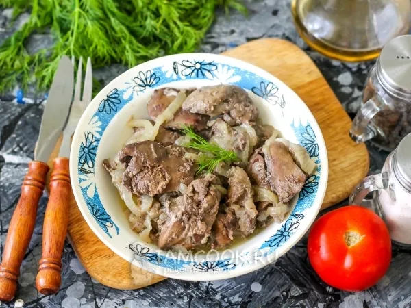 Фото блюда: Куриная печень в молоке в мультиварке