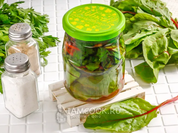 Фото блюда: Маринованная ботва свеклы