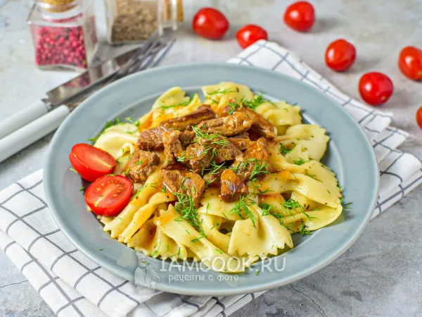 Фото блюда: Паста с телятиной