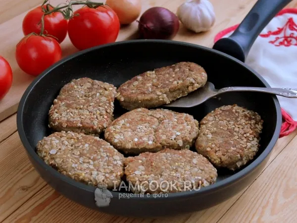 Фото блюда: Котлеты из чечевицы (постные)