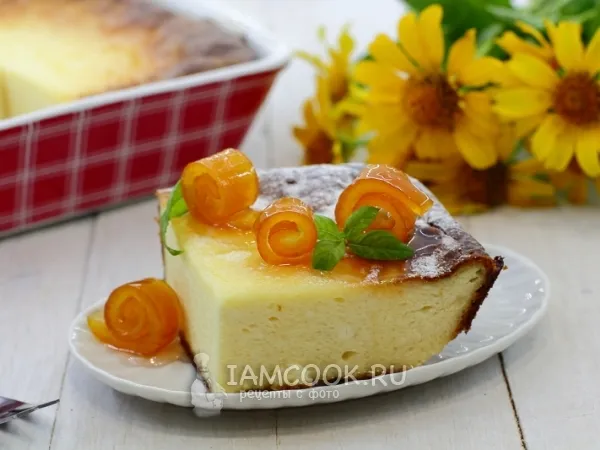 Фото блюда: Творожная запеканка без муки