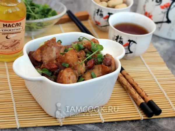 Фото блюда: Курица гунбао с арахисом