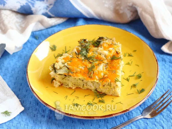 Фото блюда: Минтай с цветной капустой в духовке