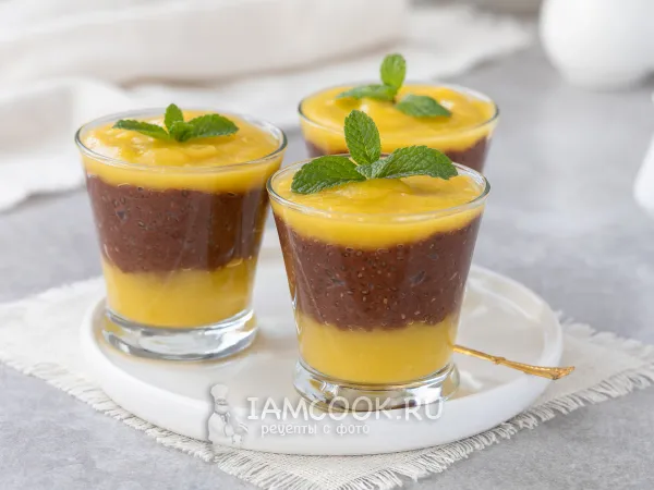 Фото блюда: Чиа-пудинг с манго