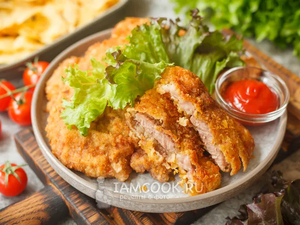 Фото блюда: Отбивные в чипсах