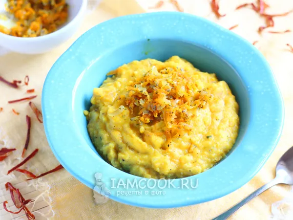 Фото готового блюда: Гороховое пюре с луком и морковью