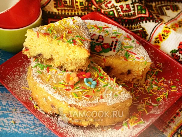 Фото готового блюда: Творожная пасха в духовке