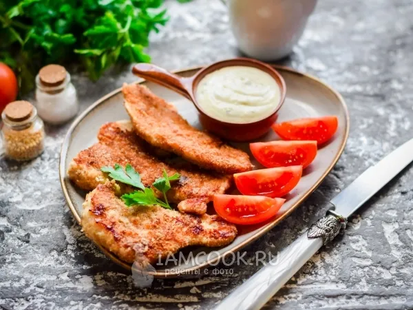 Фото блюда: Отбивные из индейки в хрустящей панировке