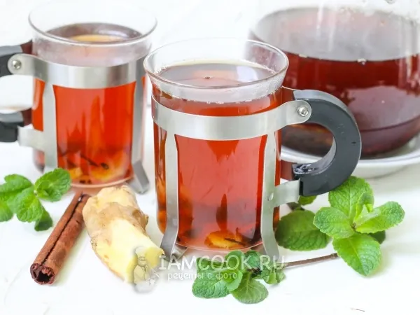 Фото блюда: Чай с имбирем и корицей