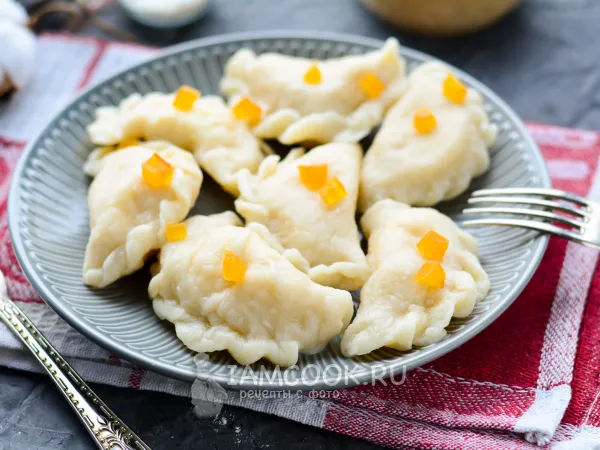Фото блюда: Вареники с творожной массой