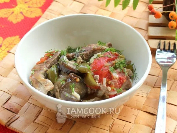 Фото блюда: Баклажаны с мясом в мультиварке