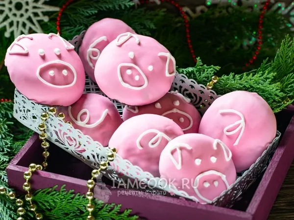 Фото готового блюда: Пряники «Свинка»