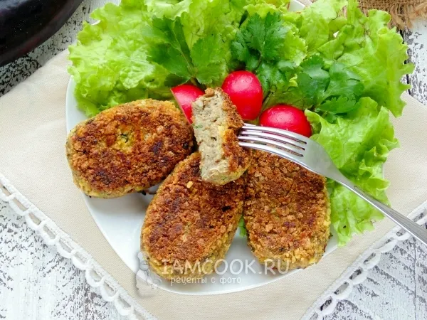 Фото блюда: Котлеты из баклажанов