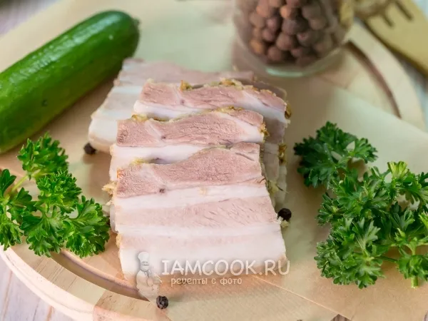 Фото блюда: Вареное сало