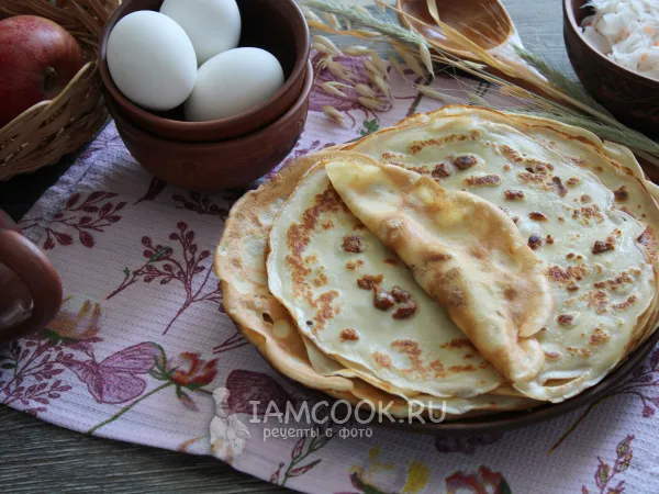 Фото блюда: Блины со шкварками