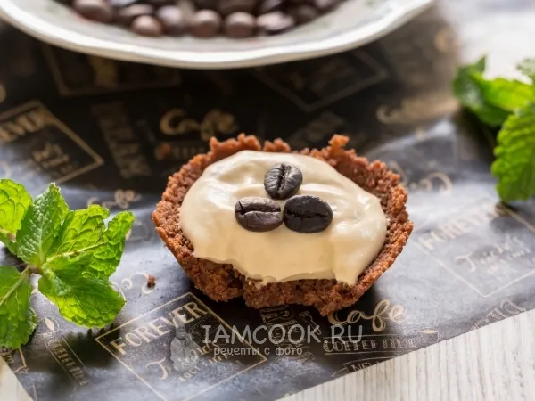 Фото готового блюда: Корзиночки с кофейным кремом (без выпечки)