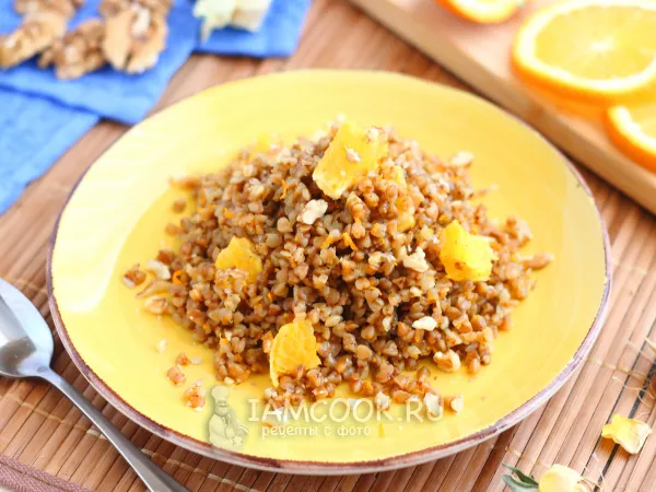 Фото готового блюда: Гречка с апельсином