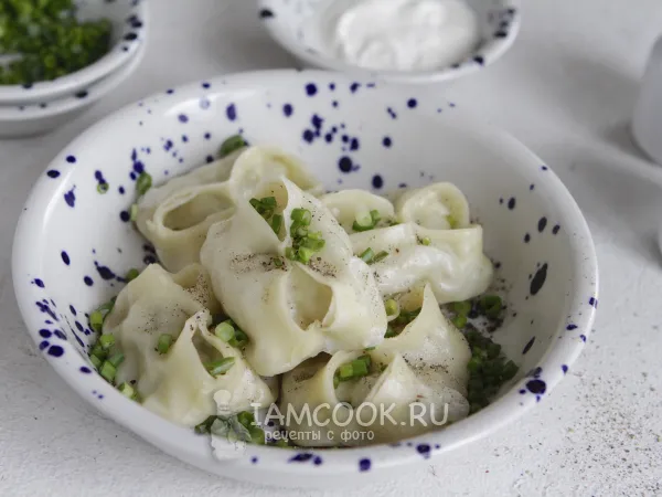 Фото блюда: Манты с кабачками без мяса