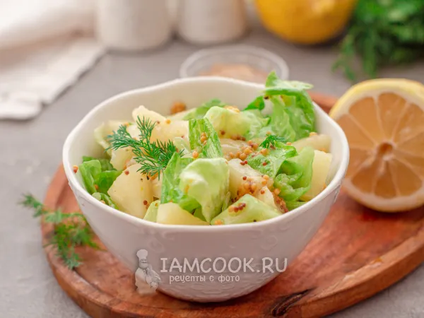 Фото готового блюда: Постный салат с ананасом