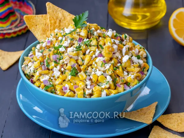 Фото готового блюда: Жареная кукуруза