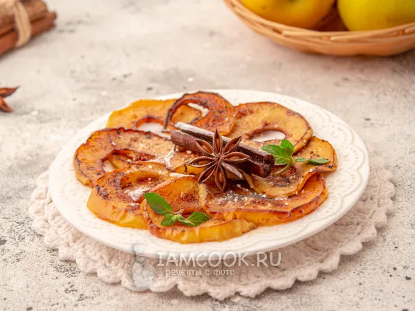 Фото блюда: Жареные яблоки на сливочном масле (на сковороде)