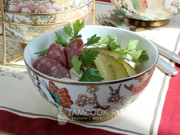 Фото готового блюда: Салат «Баварский»