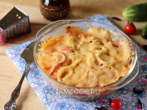 Фото блюда: Куриное филе, запеченное с кабачками