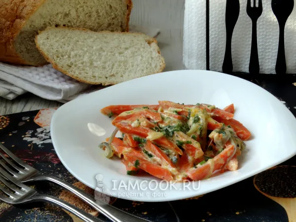 Фото блюда: Тушеная морковь в сливках