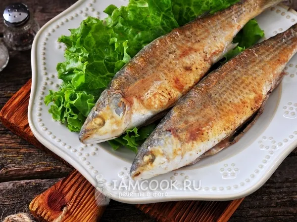 Фото блюда: Жареная кефаль на сковороде