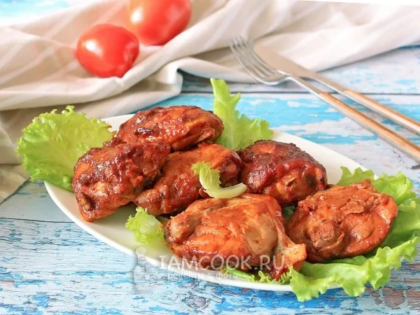 Фото готового блюда: Курица в томате