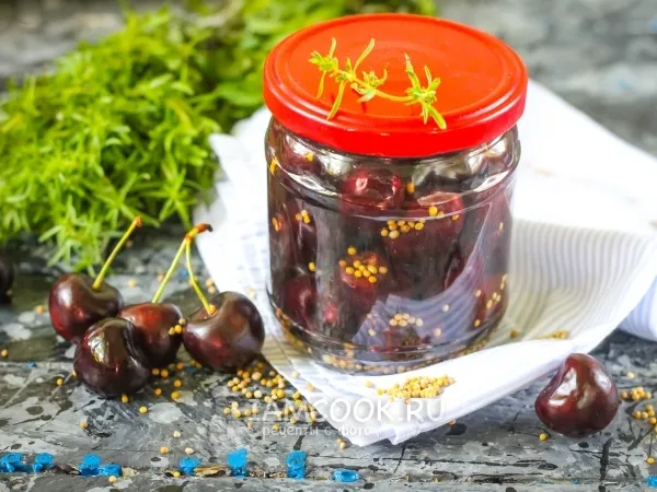 Фото блюда: Маринованная черешня на зиму