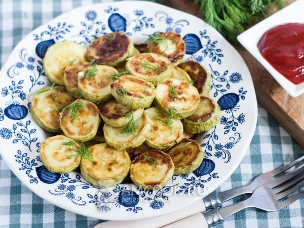 Фото блюда: Кабачки в муке в духовке