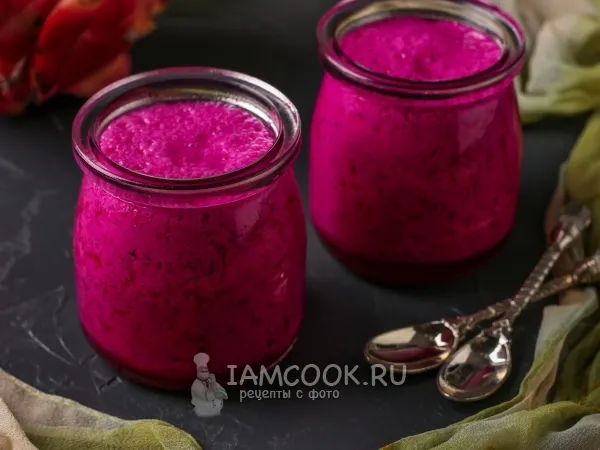 Фото блюда: Смузи с драконьим фруктом на айране