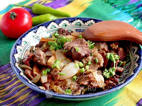Фото блюда: Баранина жареная по-узбекски