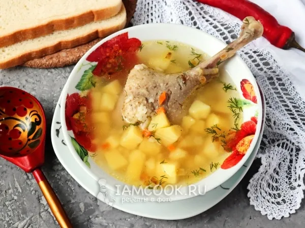 Фото готового блюда: Суп из гуся