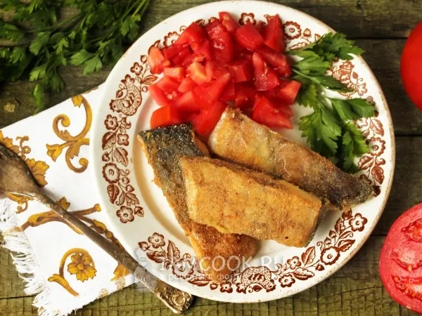 Фото блюда: Жареный пангасиус в кукурузной панировке