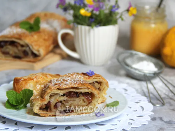 Фото блюда: Штрудель с лимоном