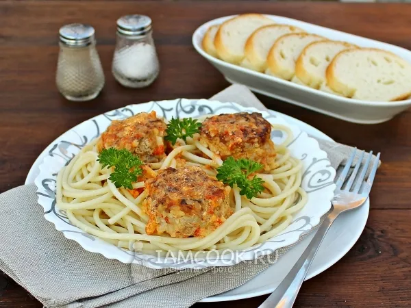 Фото блюда: Тефтели в томатно-сливочном соусе