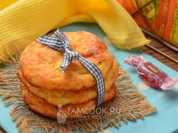 Фото готового блюда: Творожные лепёшки в духовке