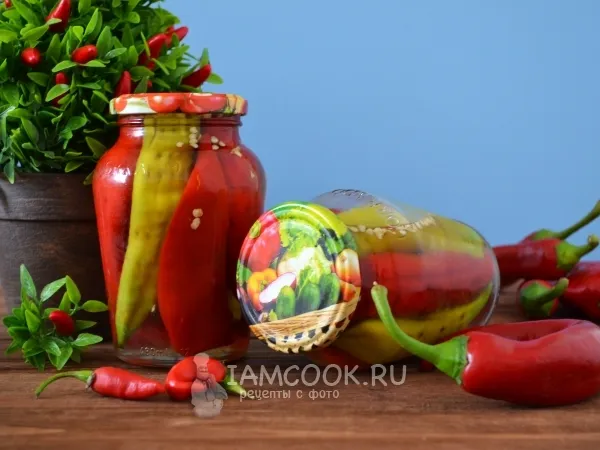 Фото блюда: Перец острый, маринованный холодным способом