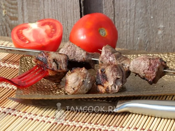 Фото готового блюда: Шашлык из говядины