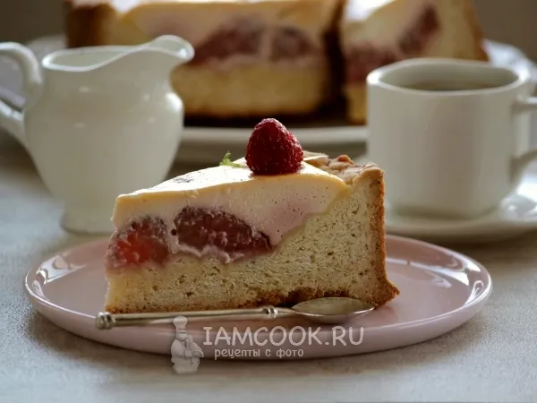 Фото блюда: Зимний пирог с клубникой