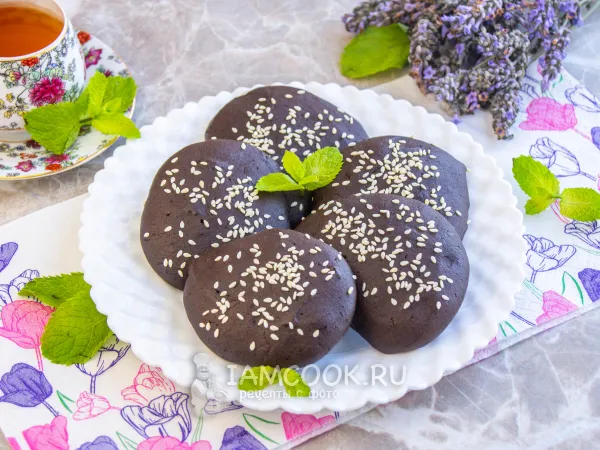 Фото готового блюда: Шоколадное протеиновое печенье